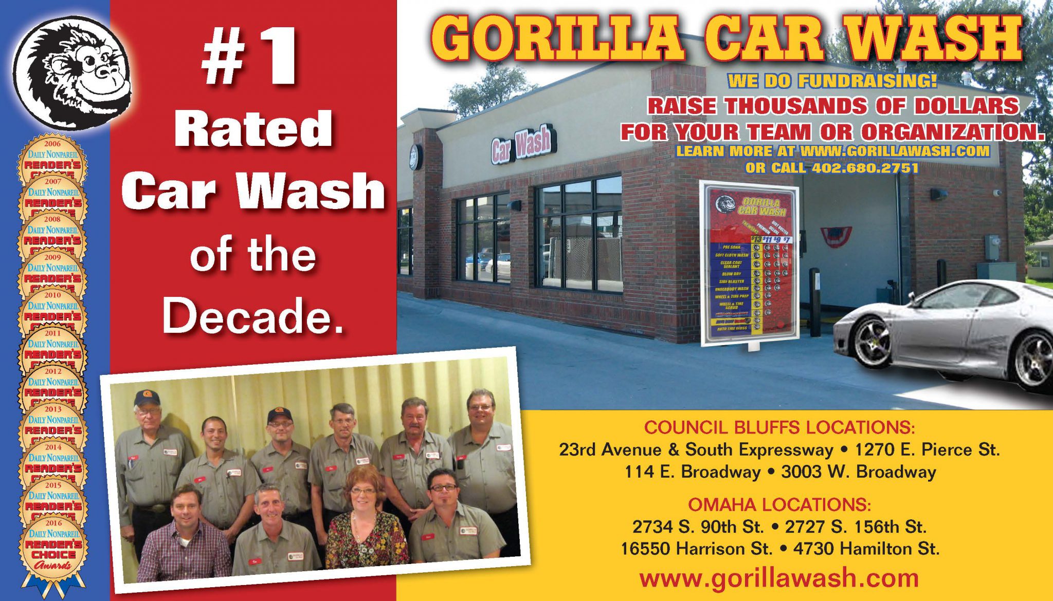 Gorilla Car Wash Rated 1 by Reader’s Choice Gorilla Car Wash